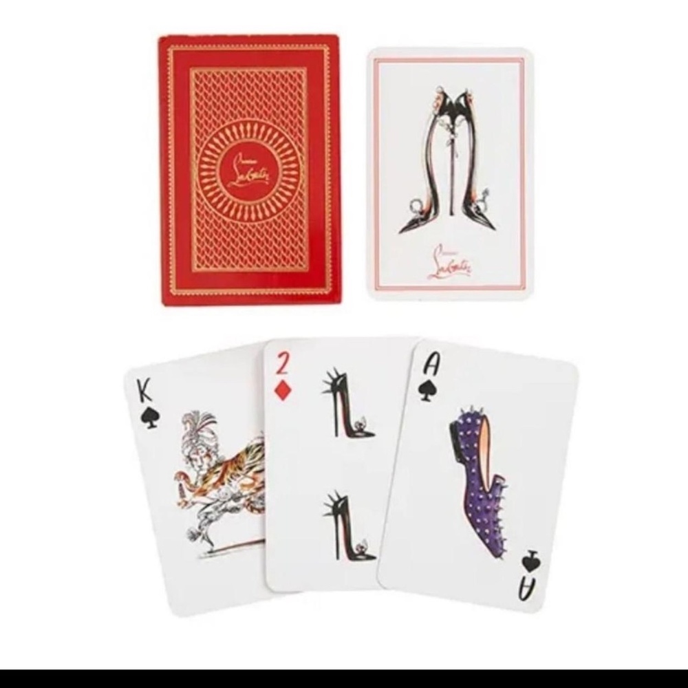 Sealed Louboutin playing cards